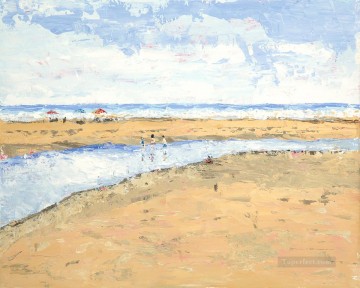 マートルビーチとパレットナイフ Oil Paintings